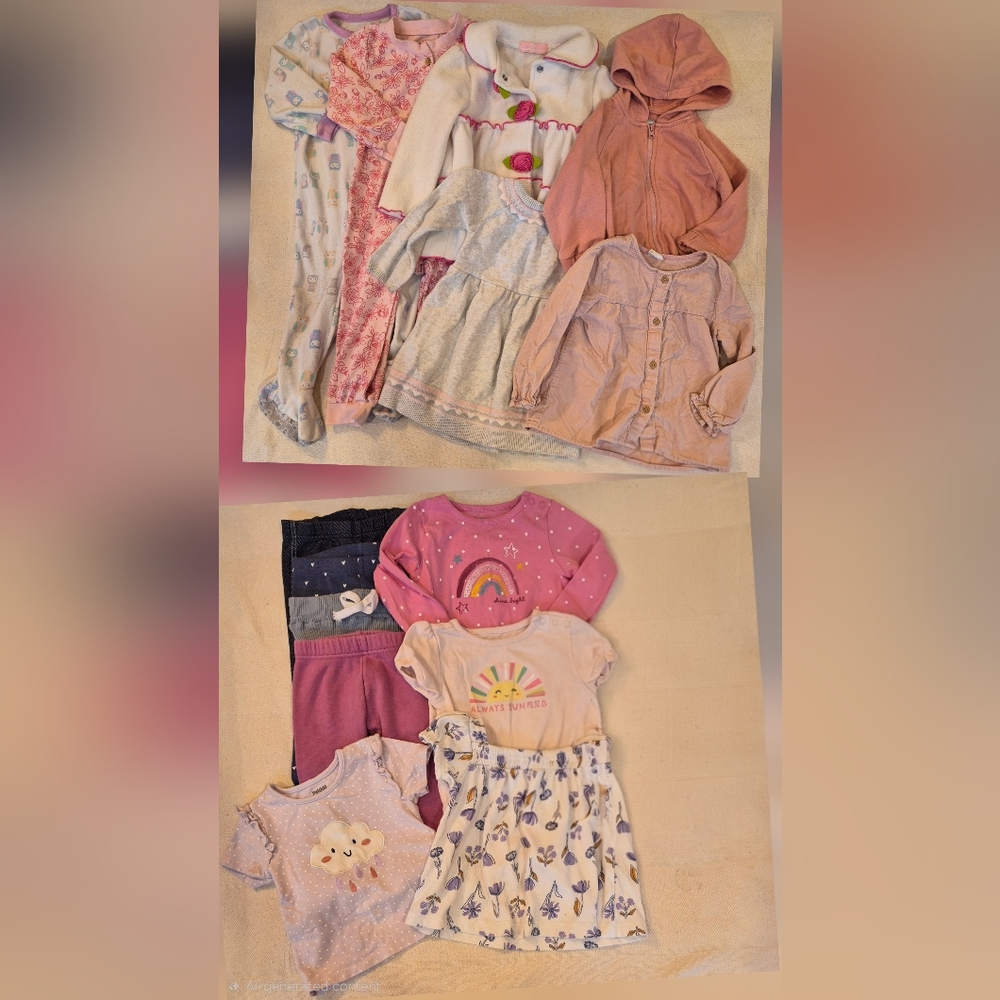 Bundle Of Baby Girls Clothing Size 18 Months